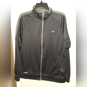 Russell Athletic Charcoal and Black Performance Jacket Size M 38-40